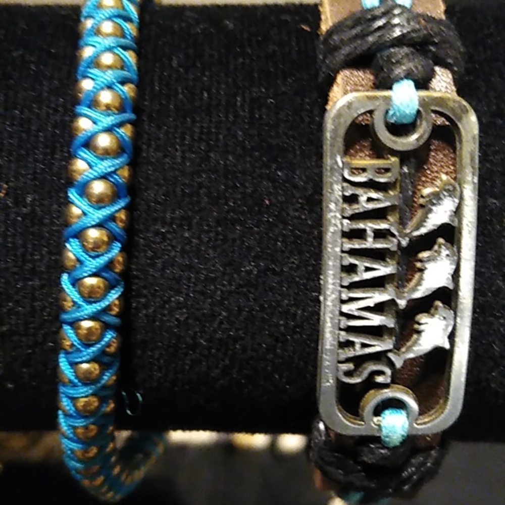 Turquoise Colored Slide Bracelets